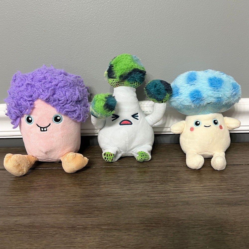 Living on‎ the Veg Mushroom Plush Set of 3